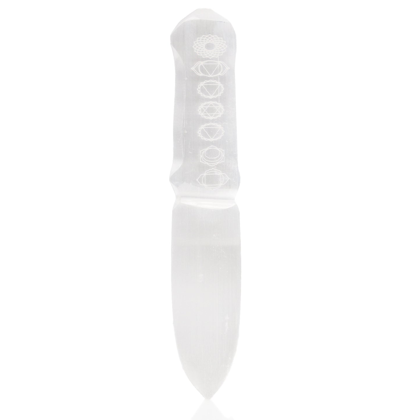Selenite Ritual Knife – Chakra 20cm | A Sacred Tool for Energy Balance and Spiritual Cleansing
