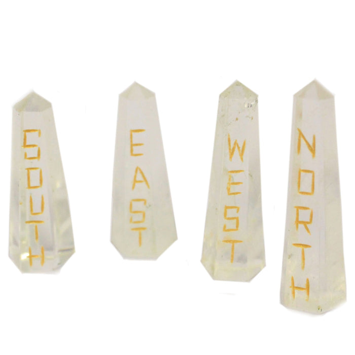 Points of the Compass Quartz Stone Set | Navigate Your Path with Clarity and Purpose