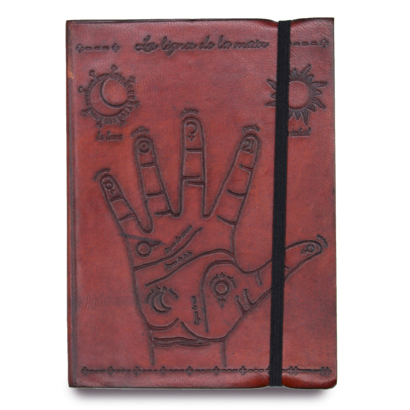 Small Notebook with Strap - Palmistry | Handmade, Eco-Friendly & Timeless