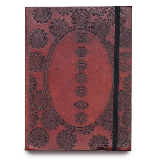 Medium Notebook with Strap – Chakra Mandala