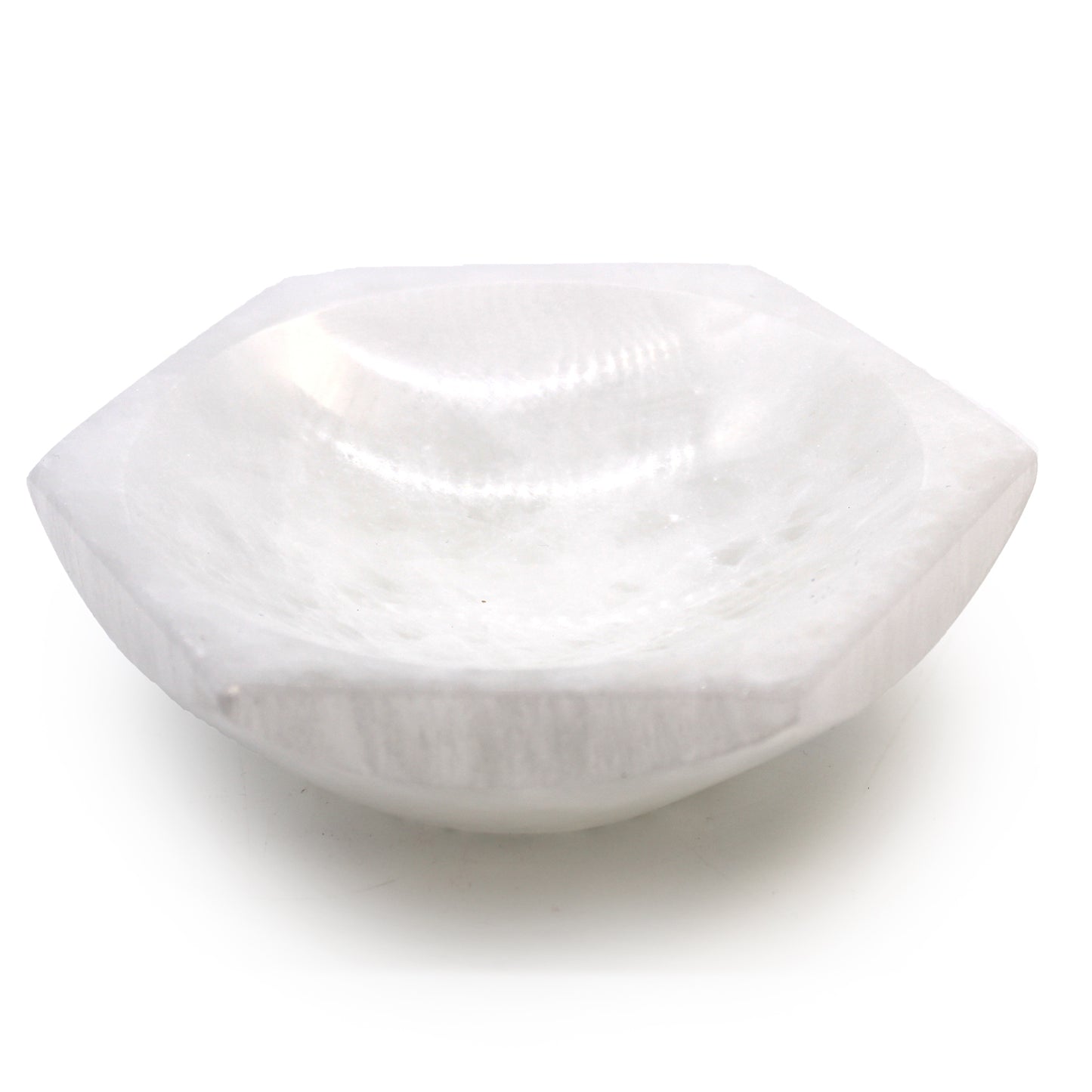 Selenite Hex Bowl 15cm | A Powerful Vessel for Energy Cleansing and Crystal Charging