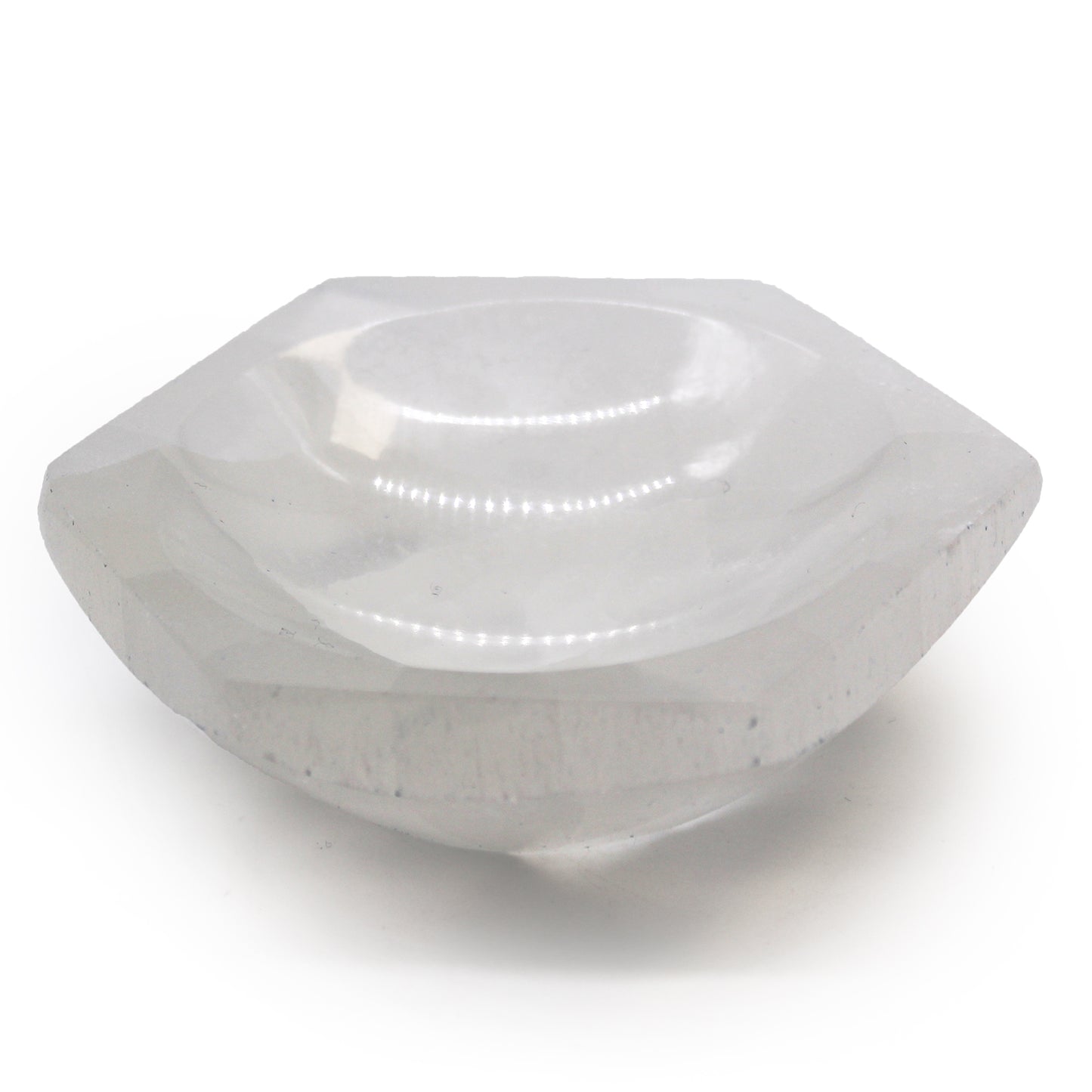 Selenite Hex Bowl 10cm | A Sacred Vessel for Energy Cleansing and Crystal Charging