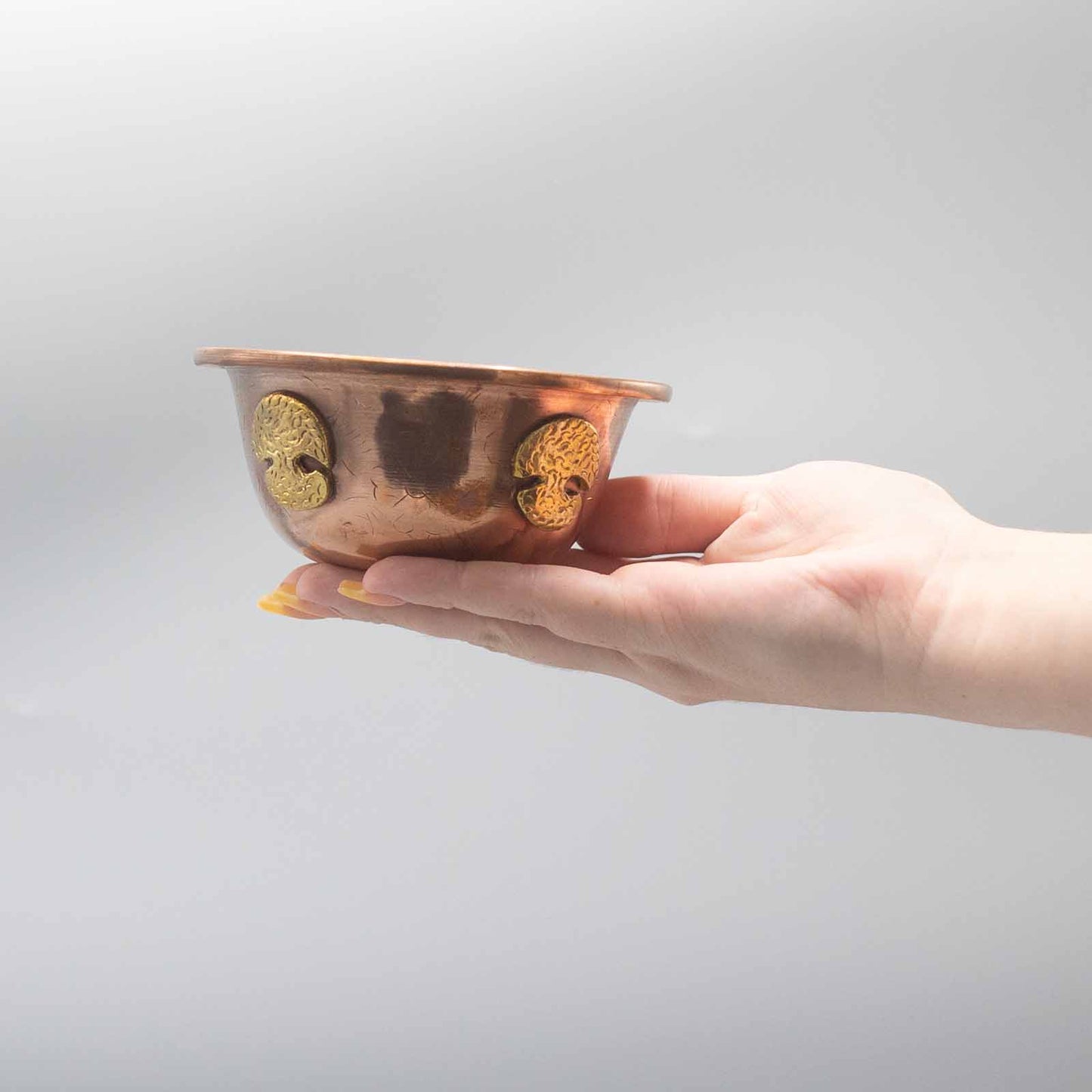 Copper Ritual Bowl with Tree of Life 12x5cm | A Sacred Vessel for Offerings and Spiritual Practices