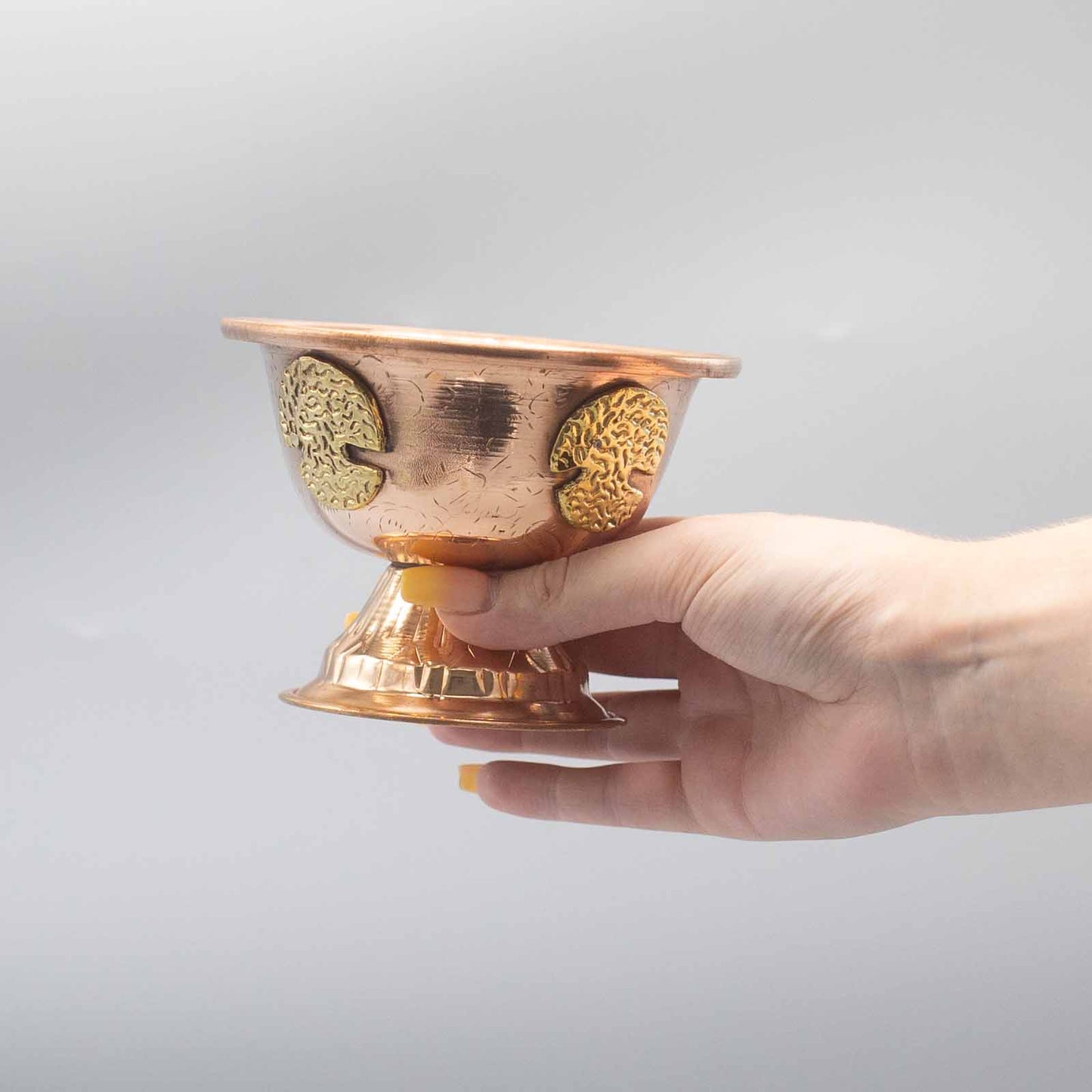 Copper Ritual Chalice with Tree of Life 12x9cm | A Sacred Vessel for Offerings and Spiritual Ceremonies