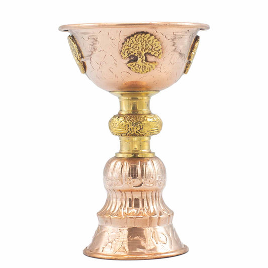 Copper Ritual Goblet with Tree of Life 10x15cm | A Sacred Vessel for Offerings and Spiritual Connection