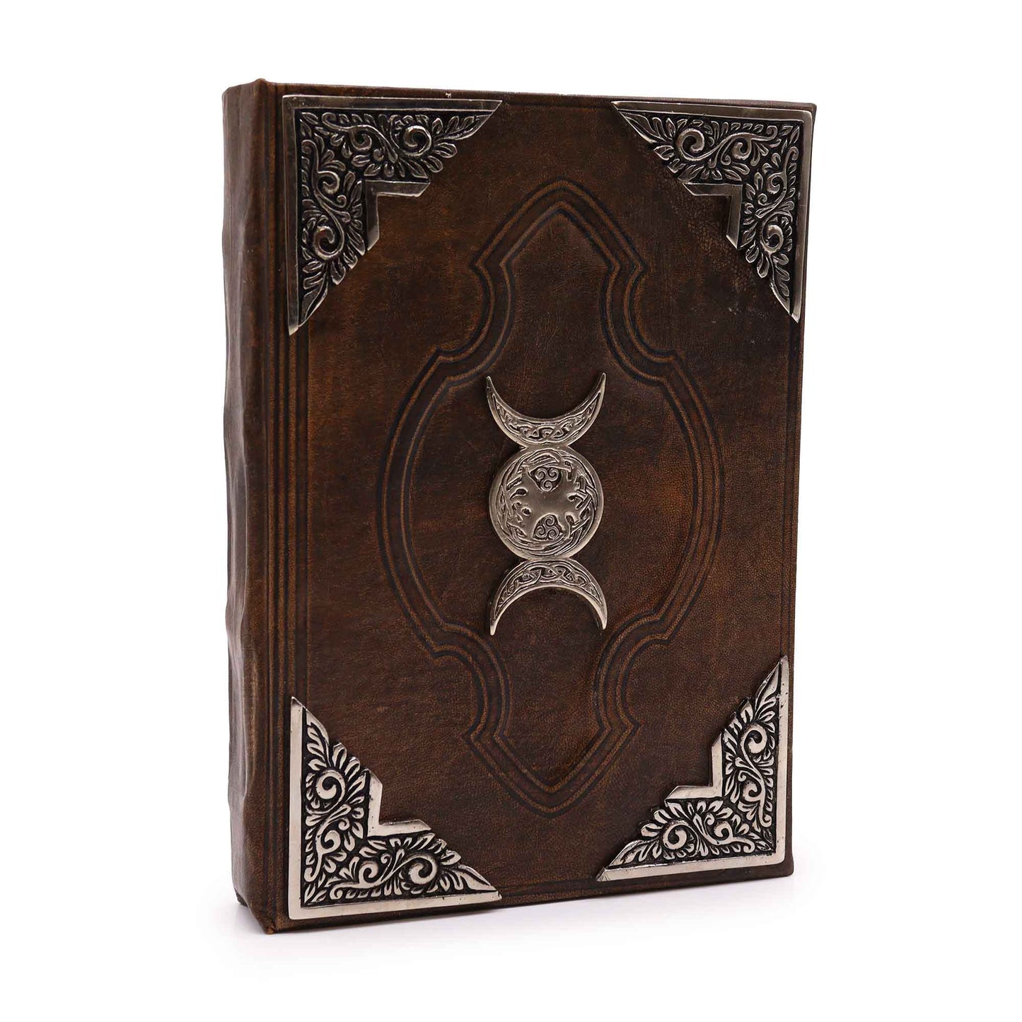 Hefty Brown Tan Book – Zinc Triple Moon Decor