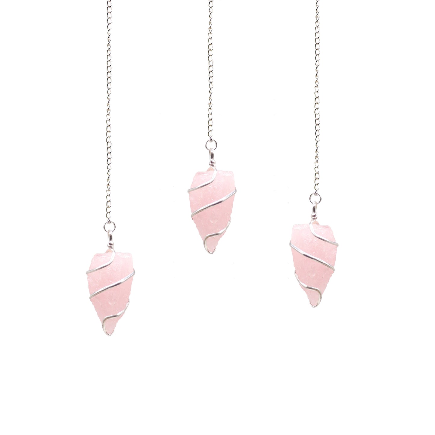 Raw Gemstone Pendulum – Rose Quartz | A Pure Tool for Love and Emotional Healing