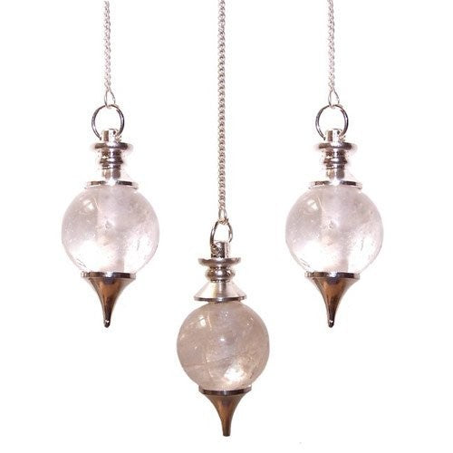 Sphere Pendulum – Rock Quartz | A Timeless Tool for Clarity and Energy Alignment