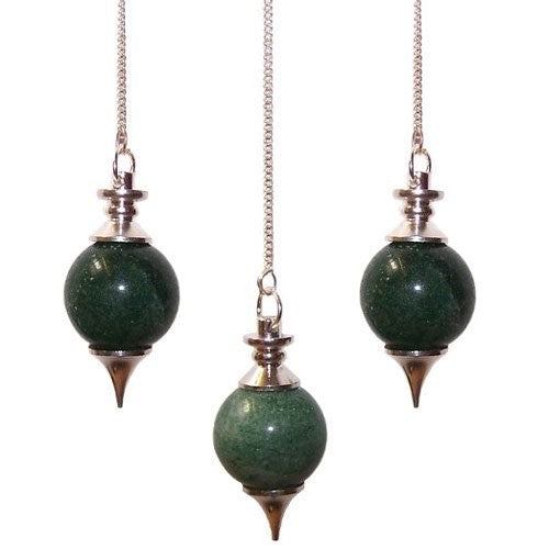 Sphere Pendulum – Green Aventurine | A Sacred Tool for Luck and Energy Healing